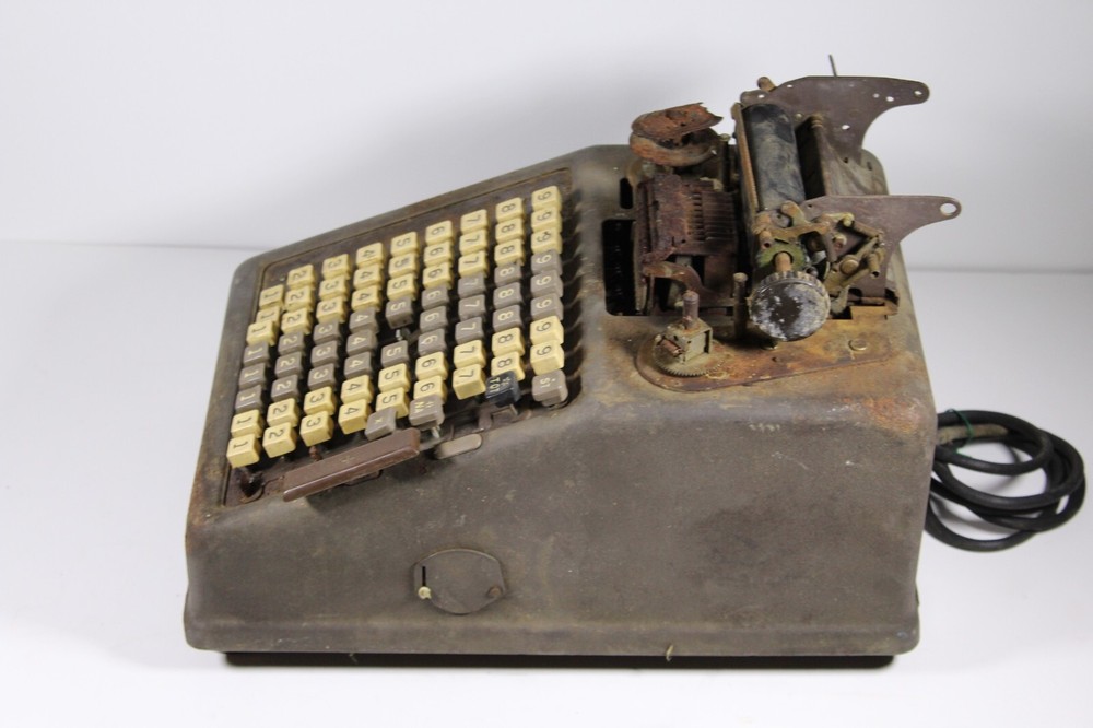 Vintage Burroughs Portable Adding Machine Untested Parts Series P