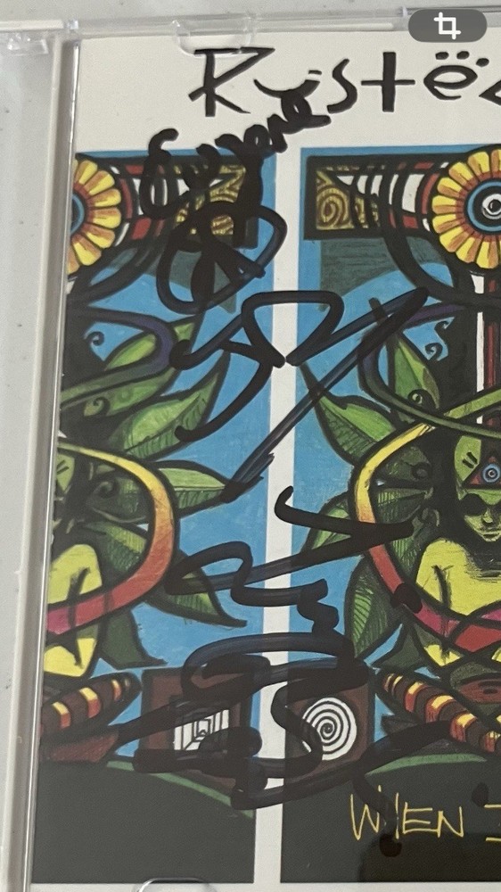 RUSTED ROOT SIGNED/AUTOGRAPHED CD COVER WITH COA