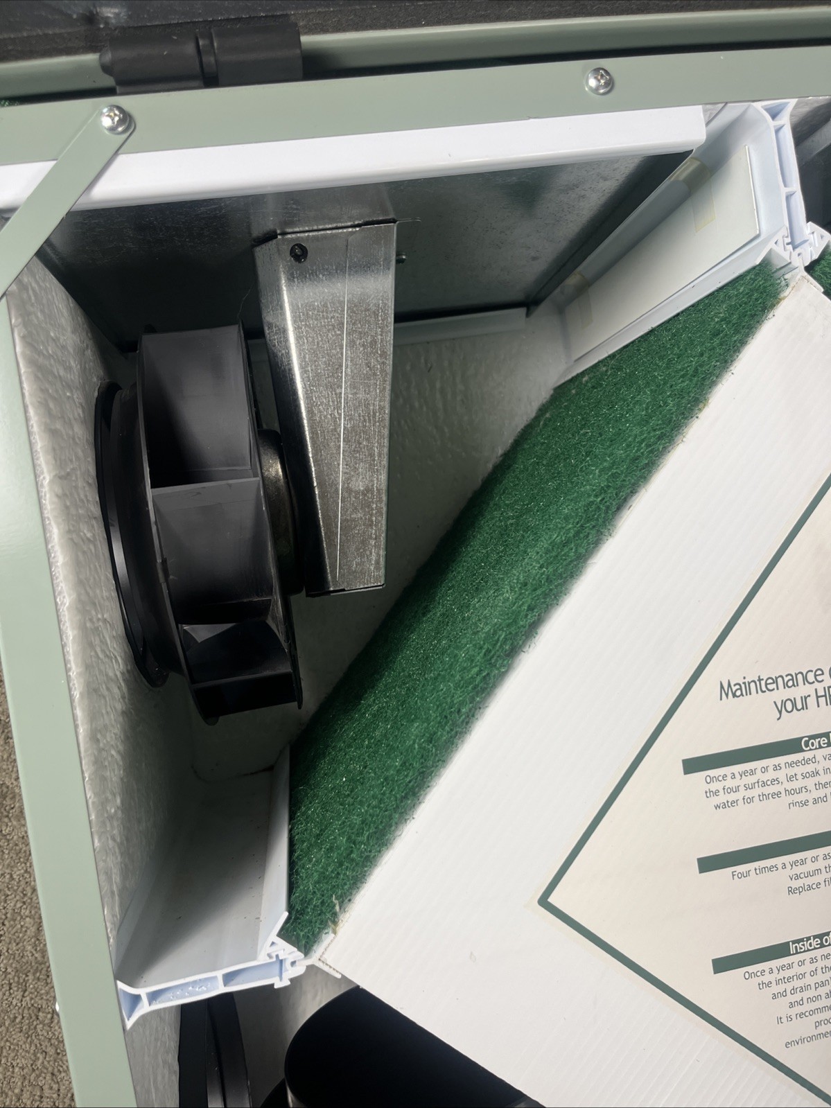 Professional Heat Recovery Ventilator Ducted Greentek Horizontal PH7.15 New HVI