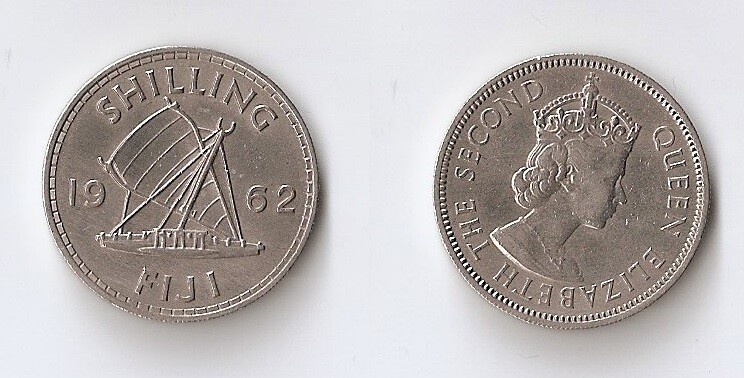 Fiji shilling 1962 High grade!!!