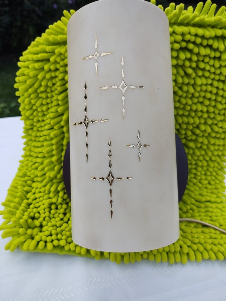 Vintage Plastic Atomic Wall Lamp, Works