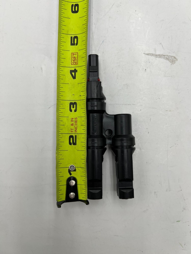 Renogy Solar Panel Parallel Branch Connectors Black CNCT-MC4Y