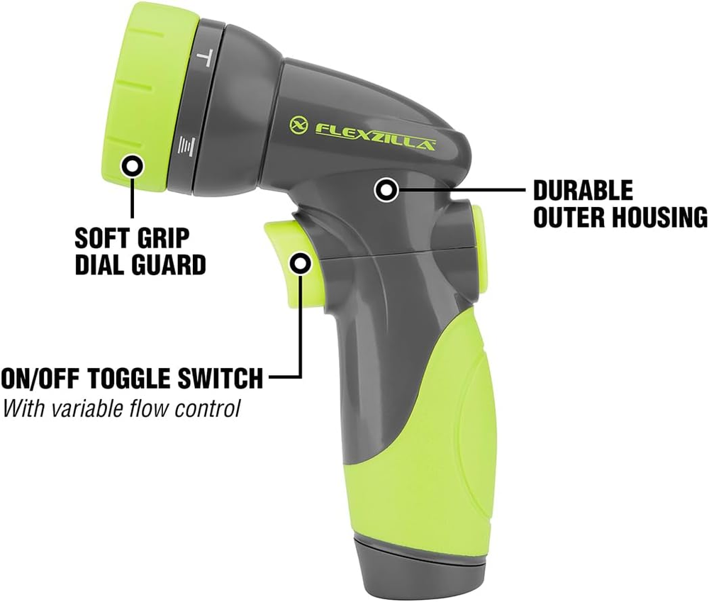 Garden Hose Nozzle - 6-Pattern Adjustable, NFZG64, Zillagreen™