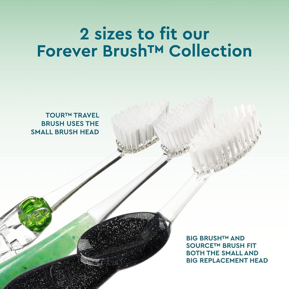 Radius Toothbrush Replacement Brush Heads 2-Count, Pack of 1