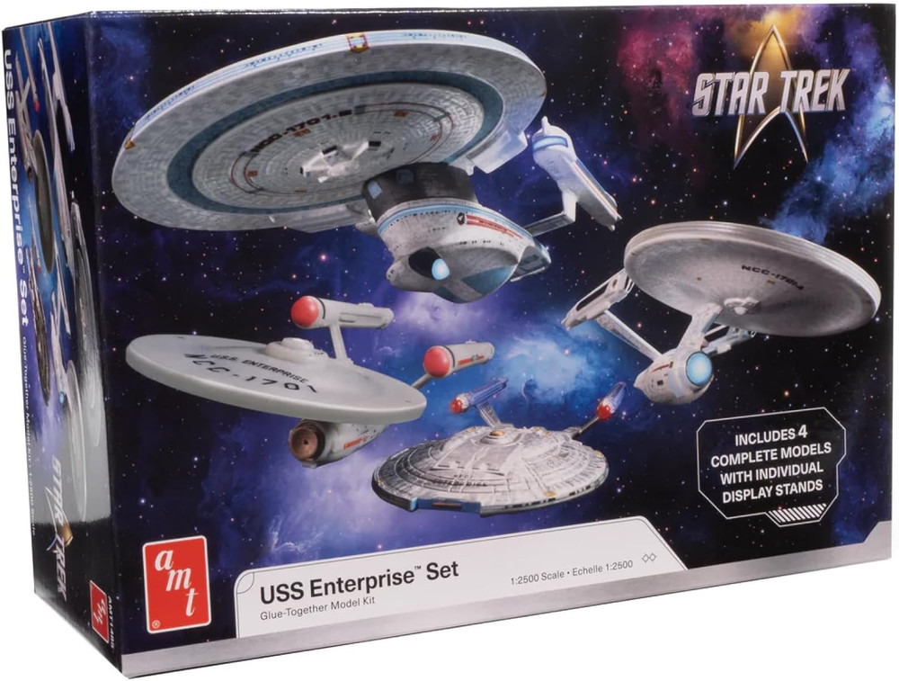 Star Trek U.S.S. Enterprise Four Ship Set Model Kit