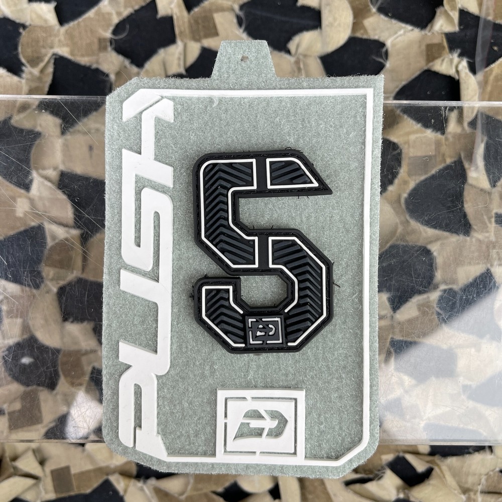 NEW Push Rubberized Number Patch - Black - 5
