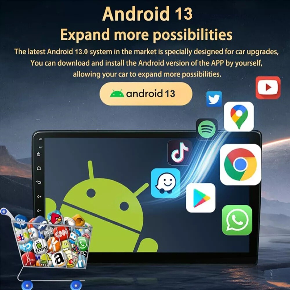 Android 13 CarPlay Car Radio For 2003 2004 2005 2006 GMC Sierra 1500 2500 3500