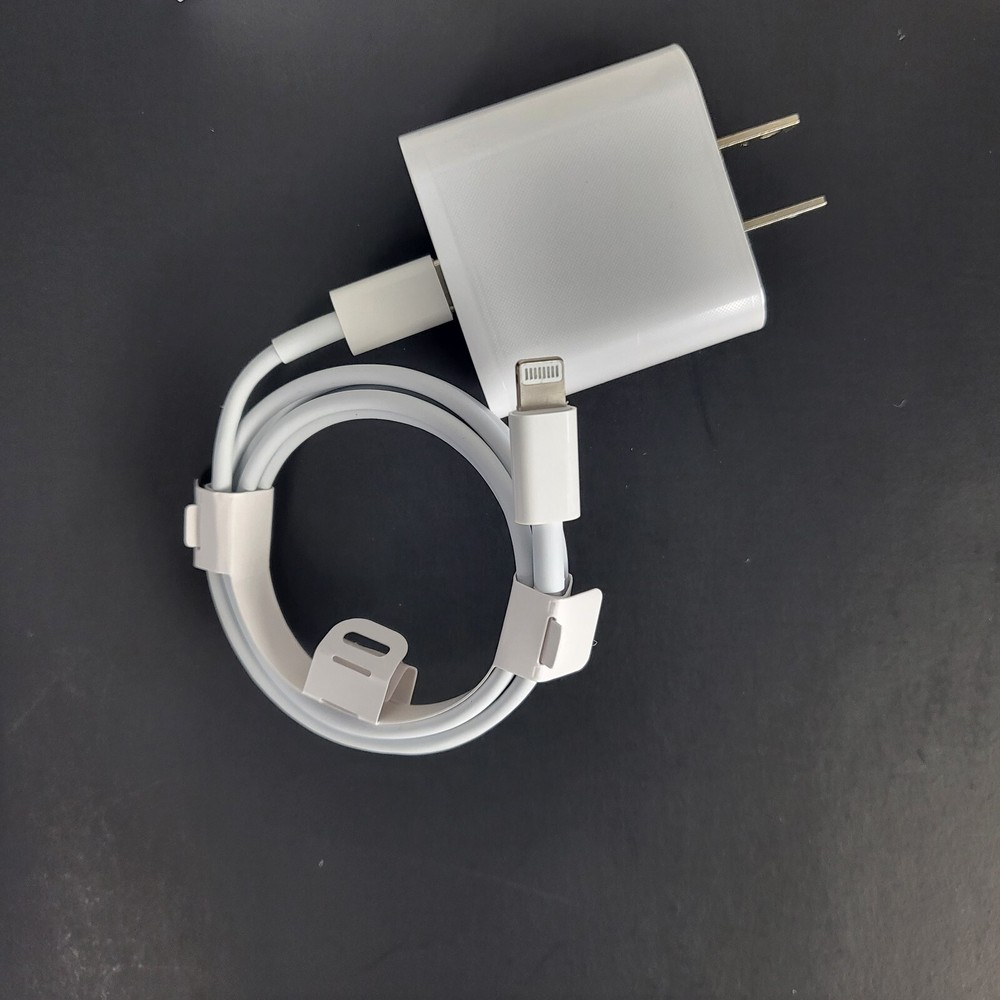 Upgraded iphone 20W Rapid Charge USB-C Wall adapter + C-L Data Cable 1/2/3 meter