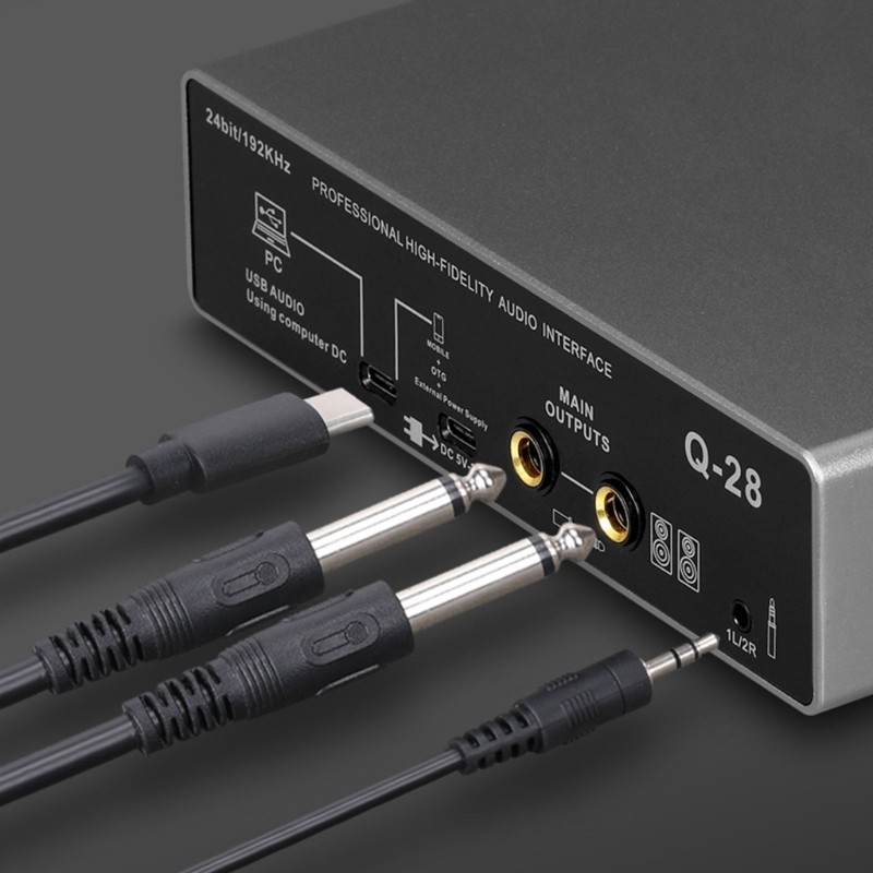 Portable Plug And Play Computer Recording USB Audios Interfaces Quality