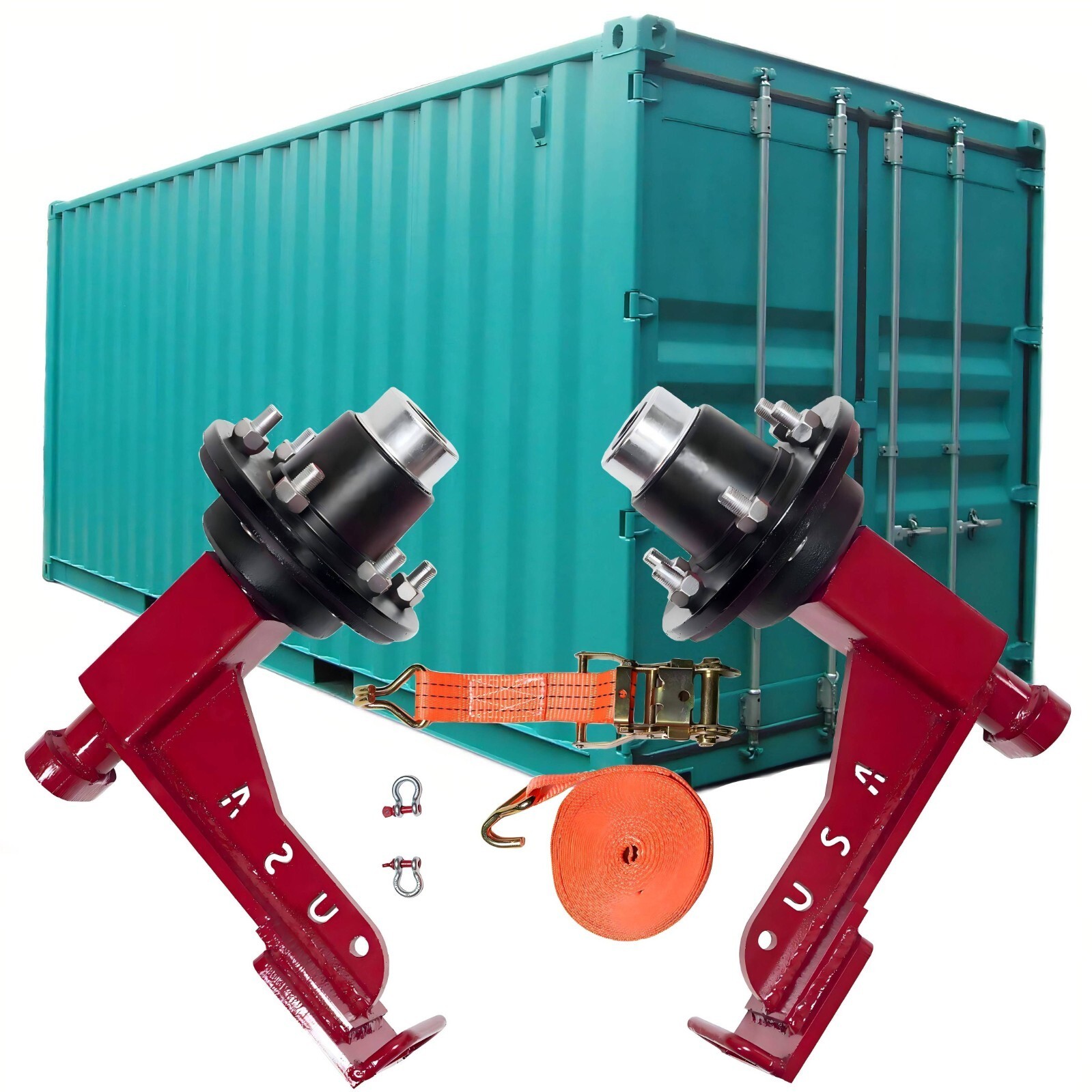 Superior Shipping Container Wheels, 6x 5.5 Lug ，Container spindle mobile kit