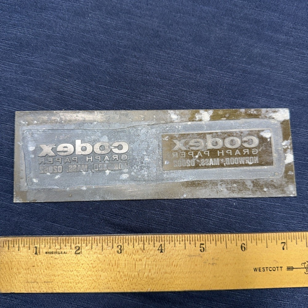 Printing Plate ( Codex Graph Paper Norwood Mass.)