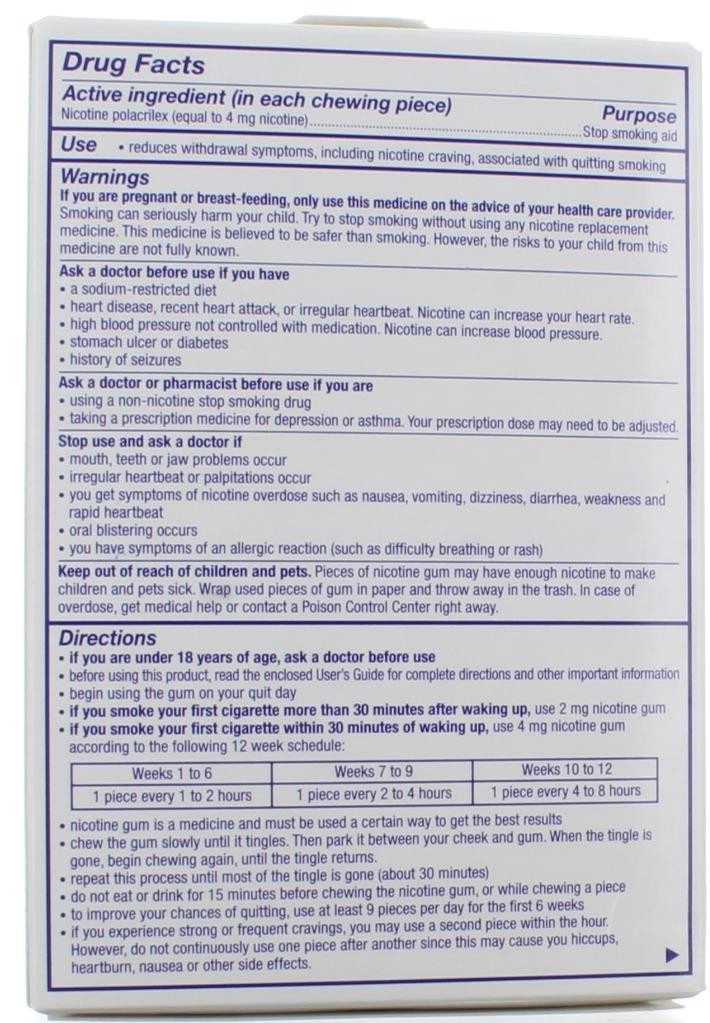 Nicorette Nicotine Gum 4MG Cinnamon Surge 100 Pcs Free Shipping Exp 03/2028+