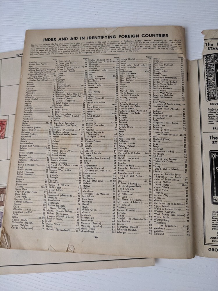 Universal Stamp Album 1948 - Grossman Stamp Co INC New York / Stamp Collecting