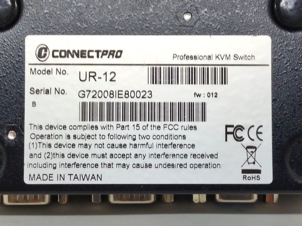 CONNECTPRO UR-12 KVM Switch