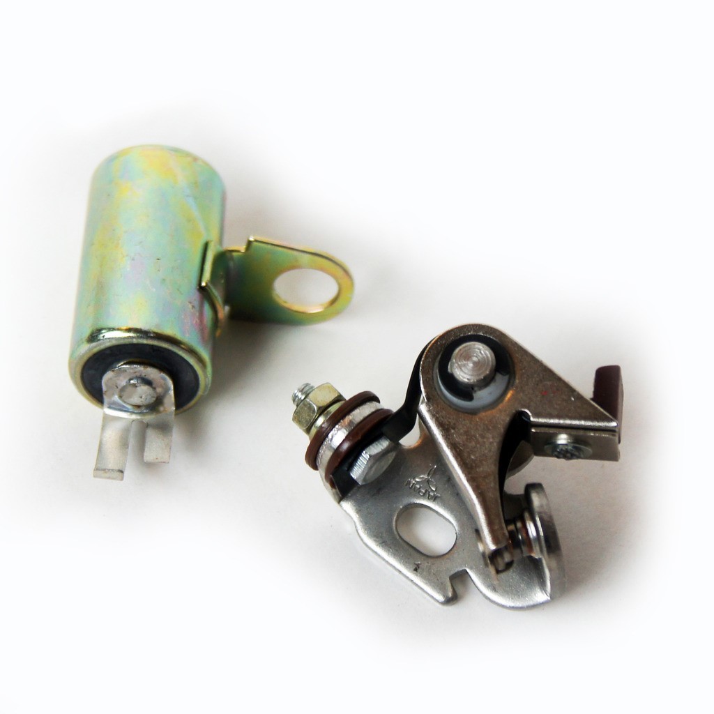 1974-76 Yamaha Condenser & Contact Points Kit dt175 dt 175 tune up oem breaker