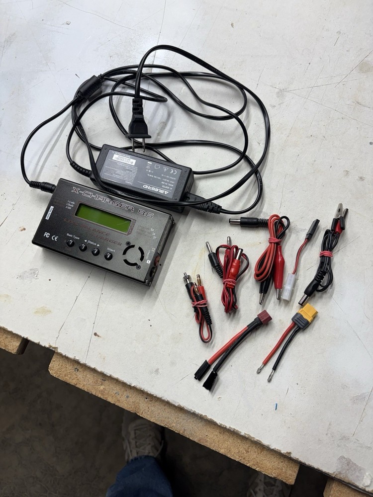 Battery Charger Multi Type Cell with LCD Display And W/ Some Connectors