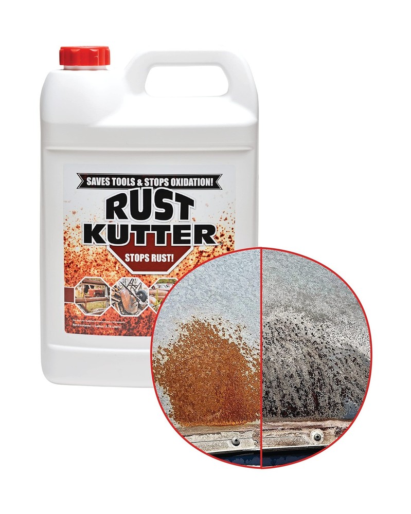 Rust Kutter- Gallon - Stops Rust and Converts Rust Spots to Leave a Primed Su...