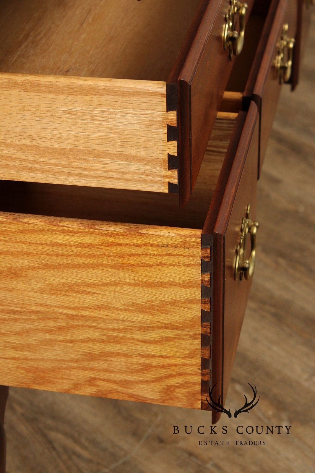 Custom Crafted Queen Anne Style Cherry Highboy Chest