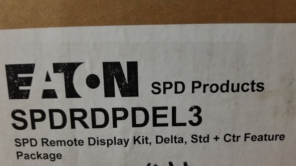 Eaton SPDRDPDEL3 SPD Remote Display Kit Delta Std + Ctr Feature Package