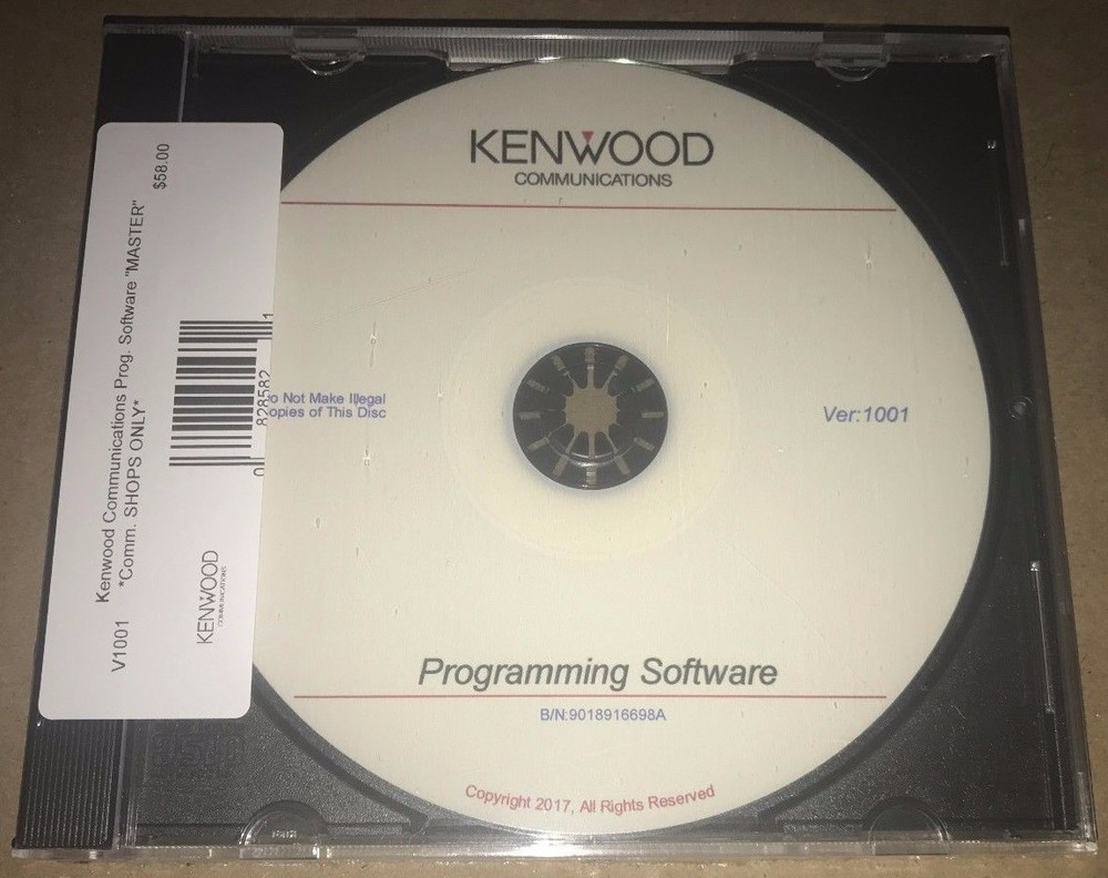 Kenwood Communications KPG Radio Programming SET For older radios Master!