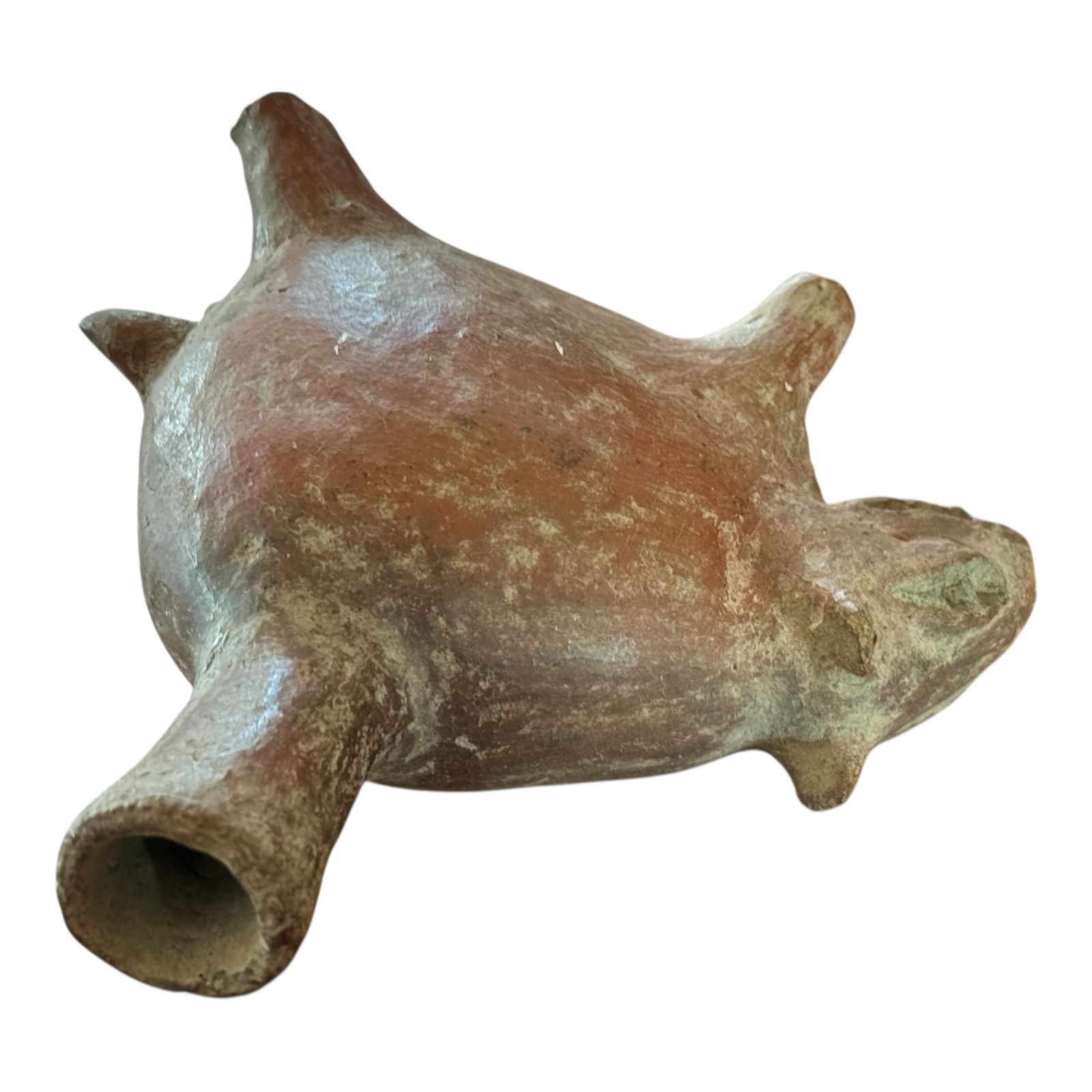 Pre-Columbian Colima Pottery Zoomorphic Dog Effigy Vessel, West Mexico