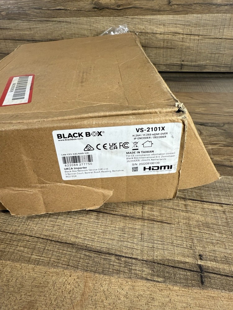 BLACK BOX VS-2101X HDMI-over-IP H.264/H.265 Encoder/Decoder