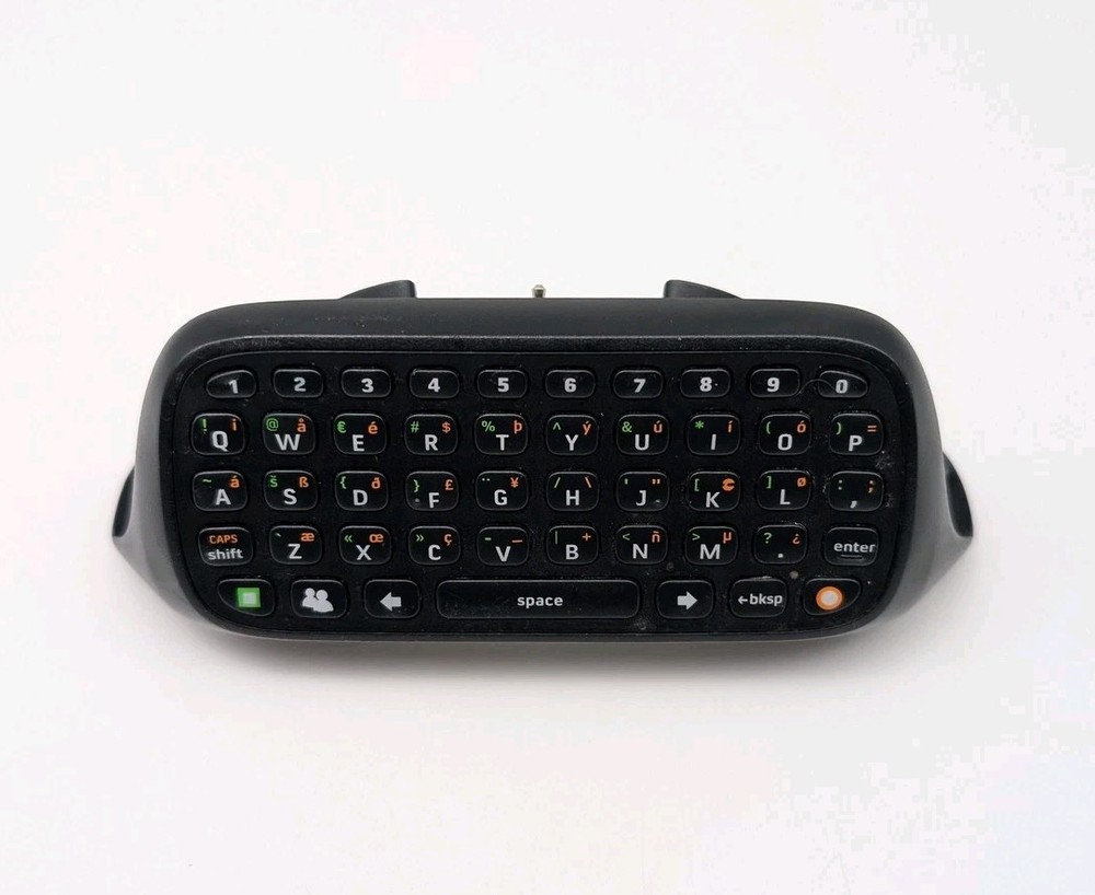 Microsoft Xbox 360 Chatpad Keyboard Controller Attachment Black OEM Messaging