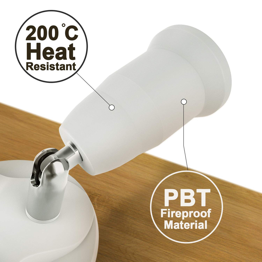 Dicuno 3 in 1 E26 Light Socket Splitter Adapter, Standard Base LED Bulb Converte