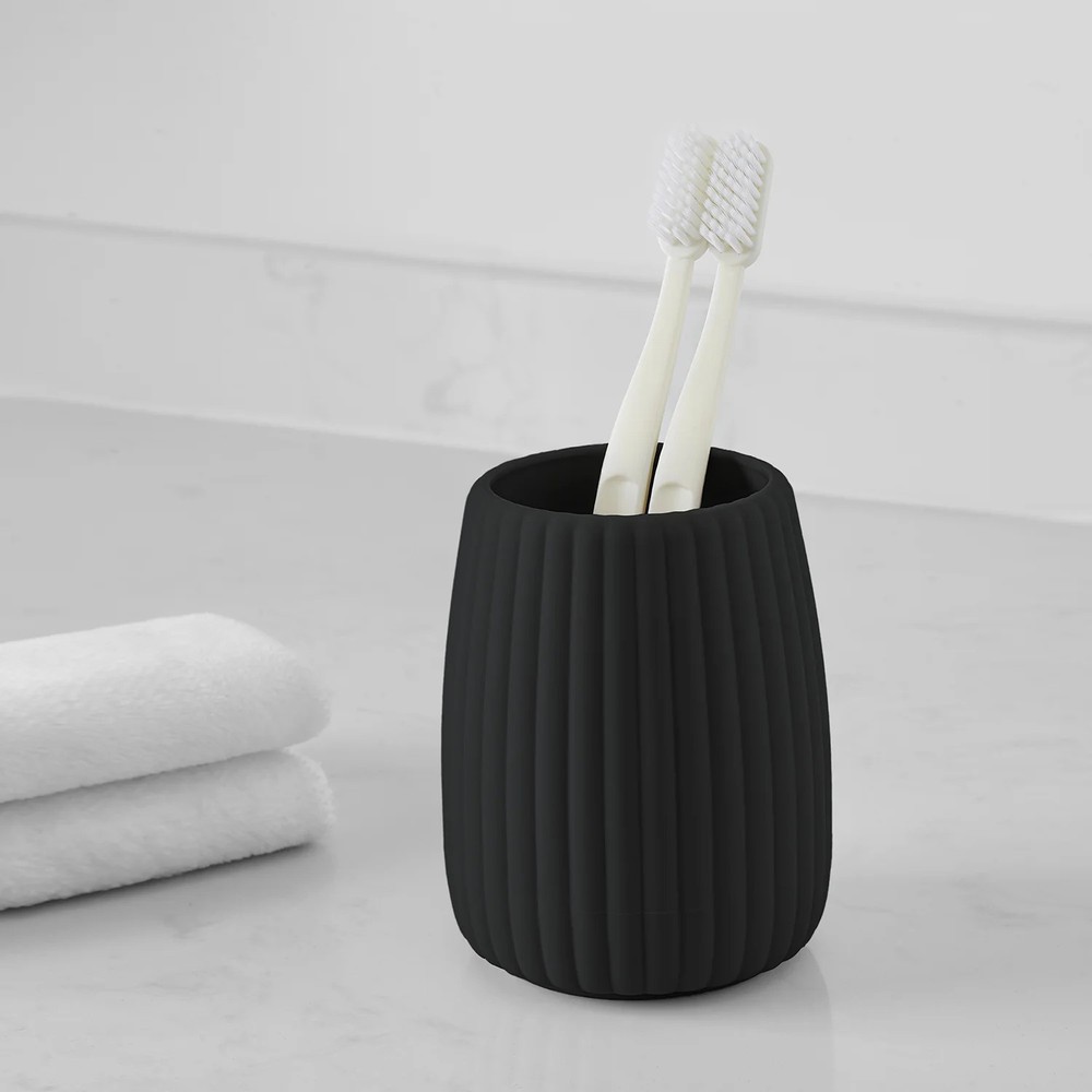 Rubberized Plastic Toothbrush Holder
