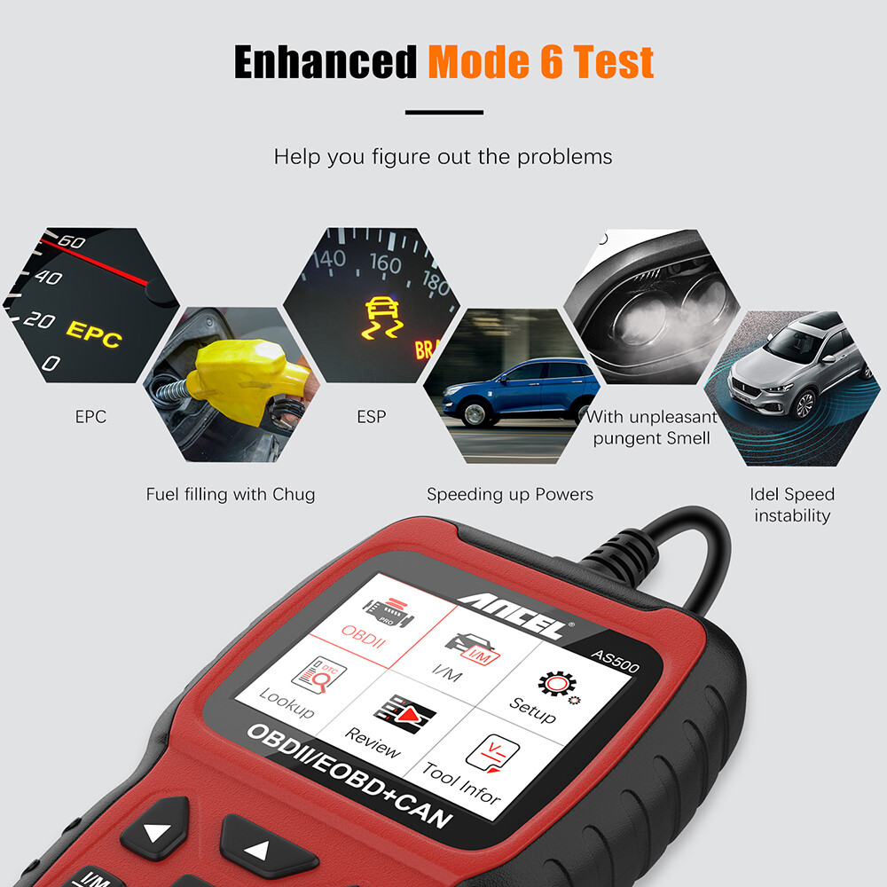 ANCEL AS500 OBDII Scanner Auto Diagnostic Scan Tool Code Reader Check Engine US