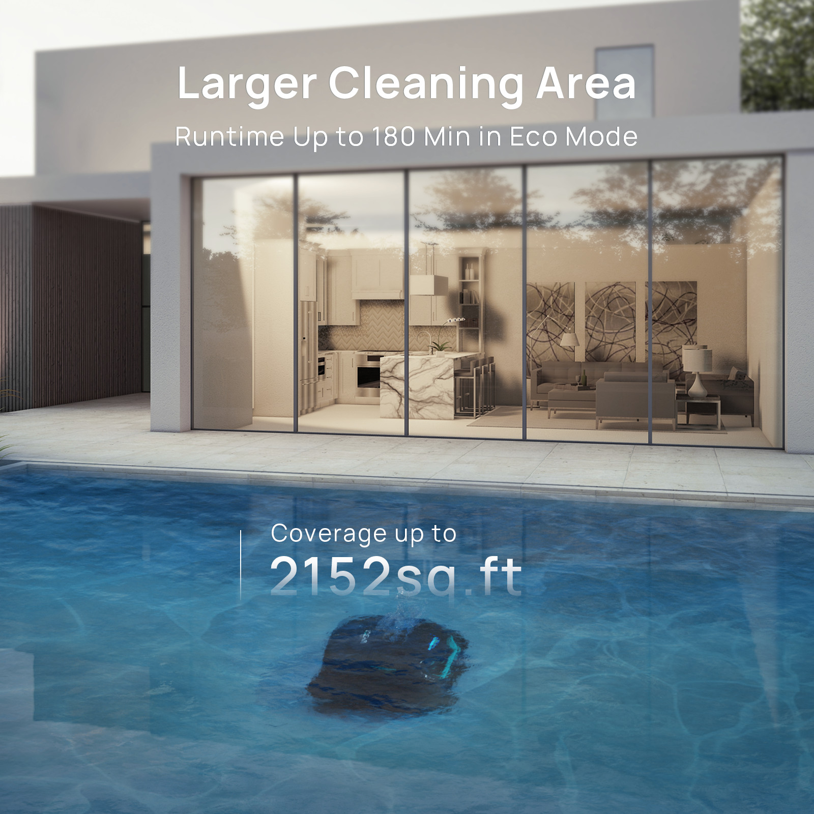 WYBOT C2 Vision Pool Robot Vacuum, Debris Detection with AI Camera,8-in-1 Master