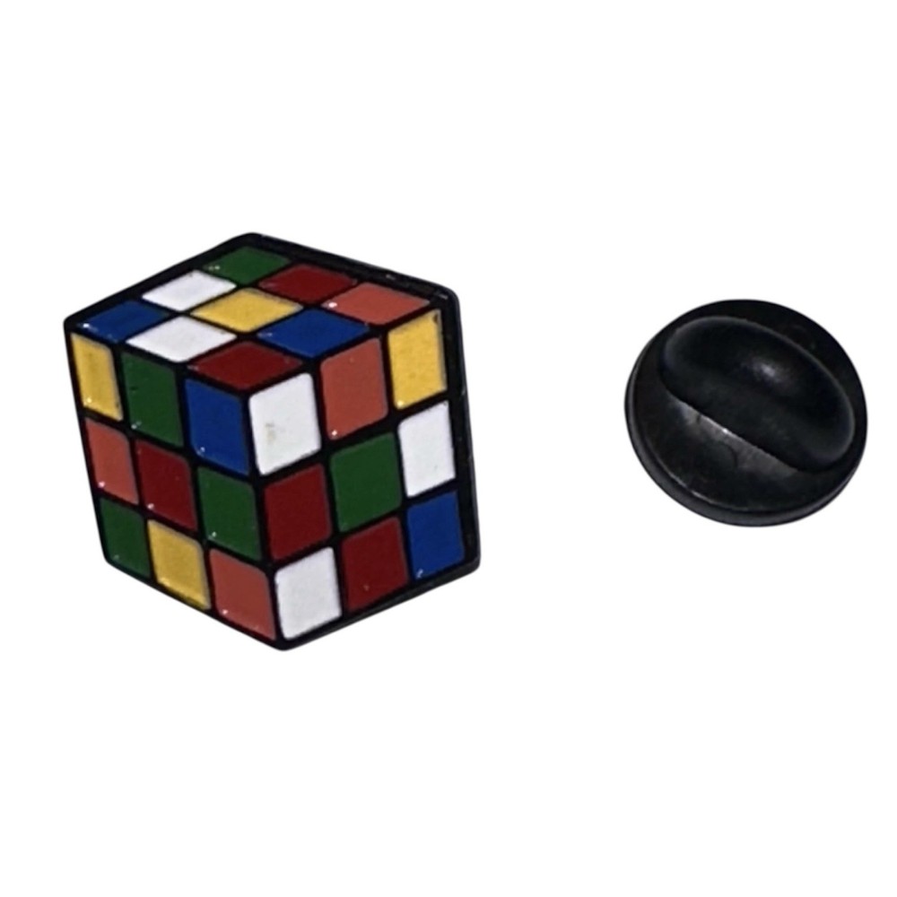 Rubiks Cube Enamel Lapel Pin