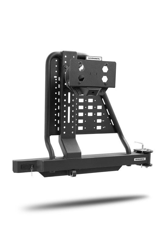 Go Rhino HC200T Swing-A-Way Hitch Mounted Tire Carrier for 2" Receiver Hitches