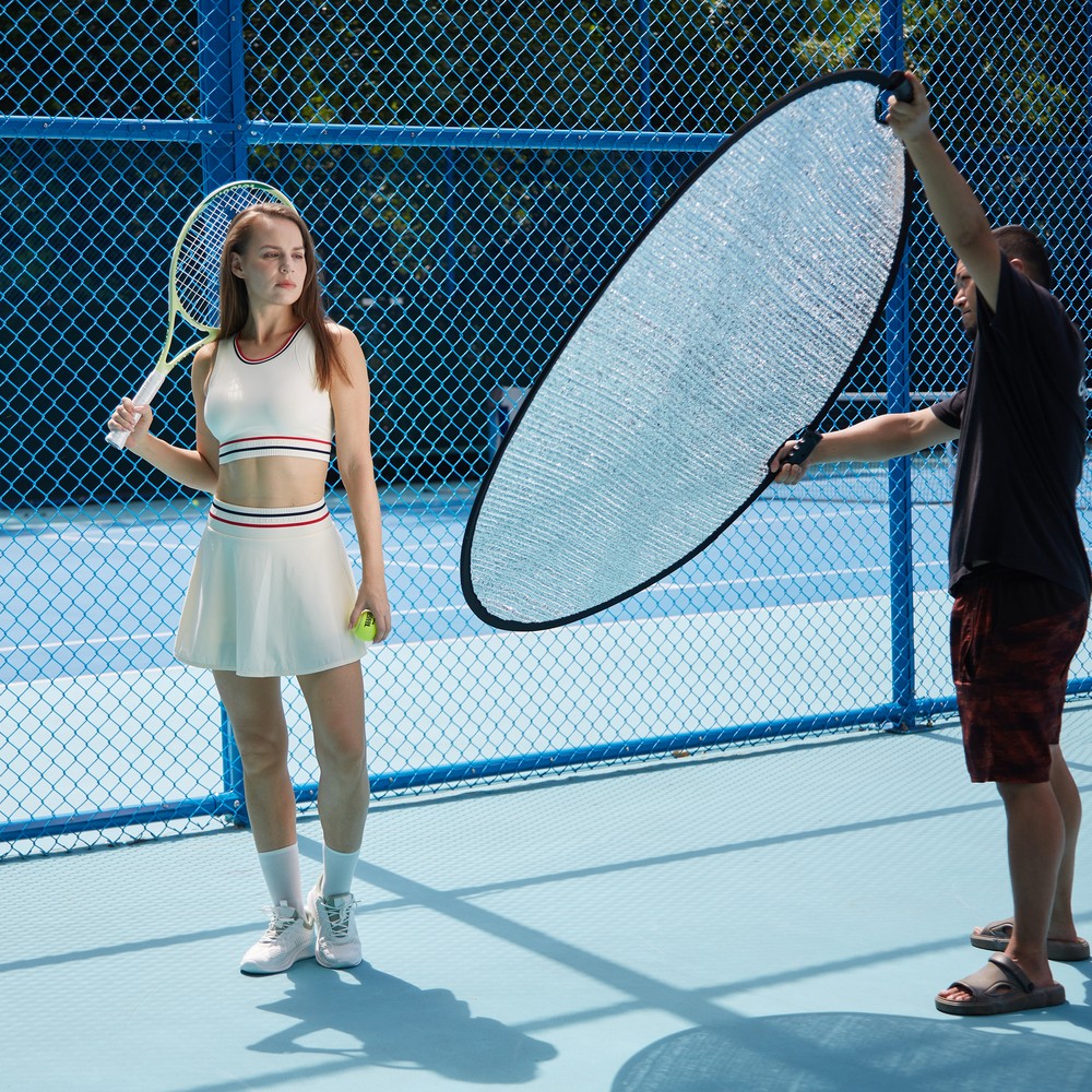 US Godox 55CM W-RFT55 Collapsible Windproof Reflector Portable Diffuser Disc