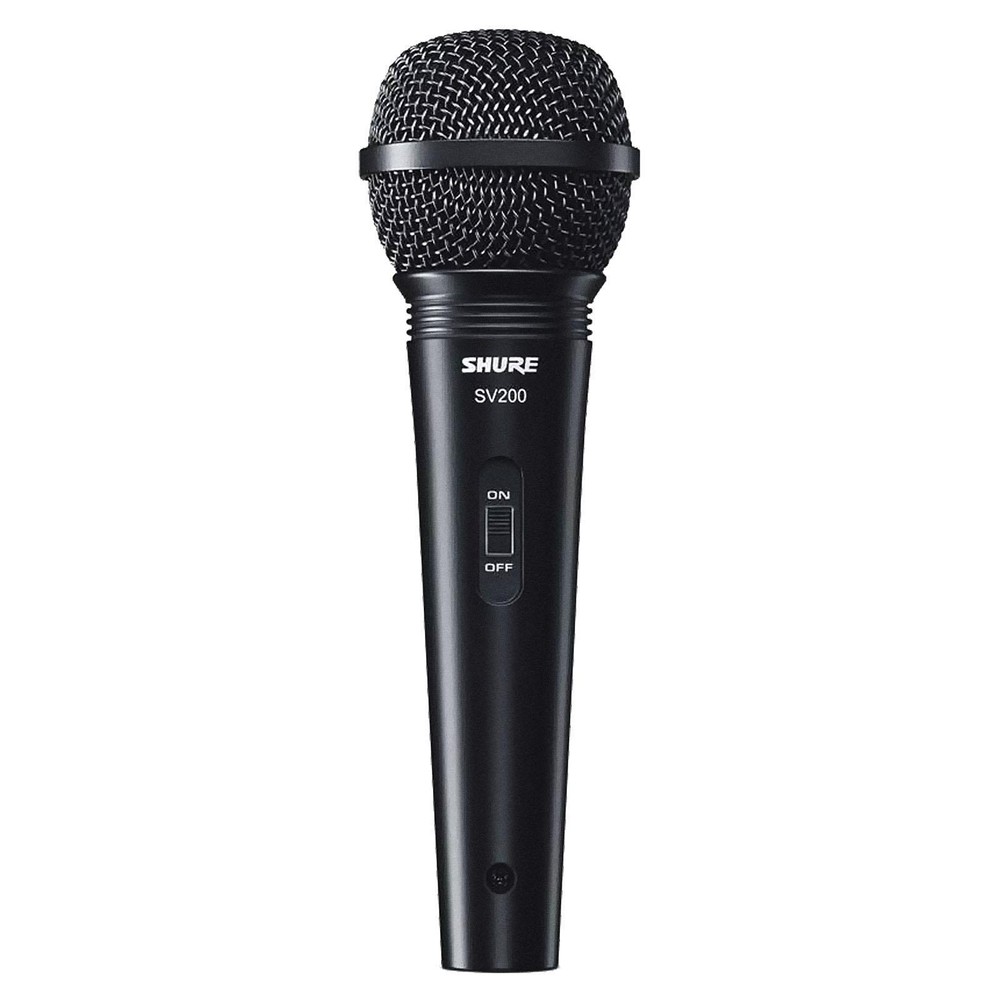 Shure SV200-W Dynamic Cardoid Handheld Multi-Purpose XLR Microphone + Cable