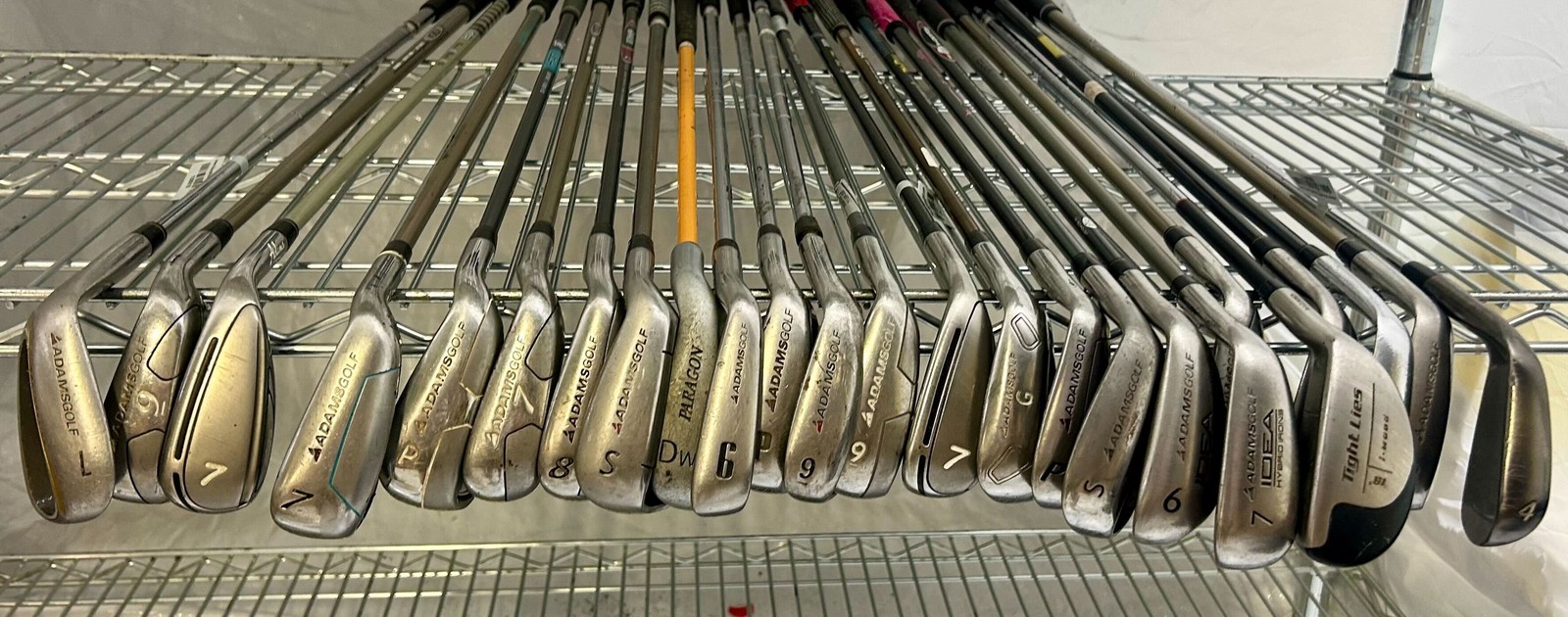Wholesale Lot of 50 Golf Clubs - Right and Left-Handed Adams Assorted Irons
