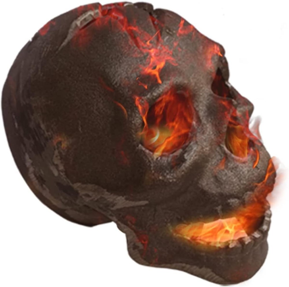 2pcs Refractory Materials Fireproof Imitated Human Fire Pit Skulls Gas Gray