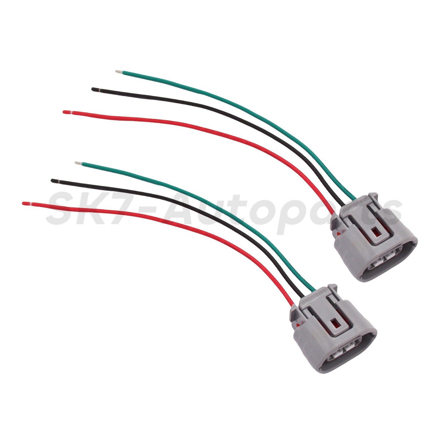 For 90980-11349 TOYOTA 3 Pin Alternator Wiring Connector Pigtail Plug Socket ×2