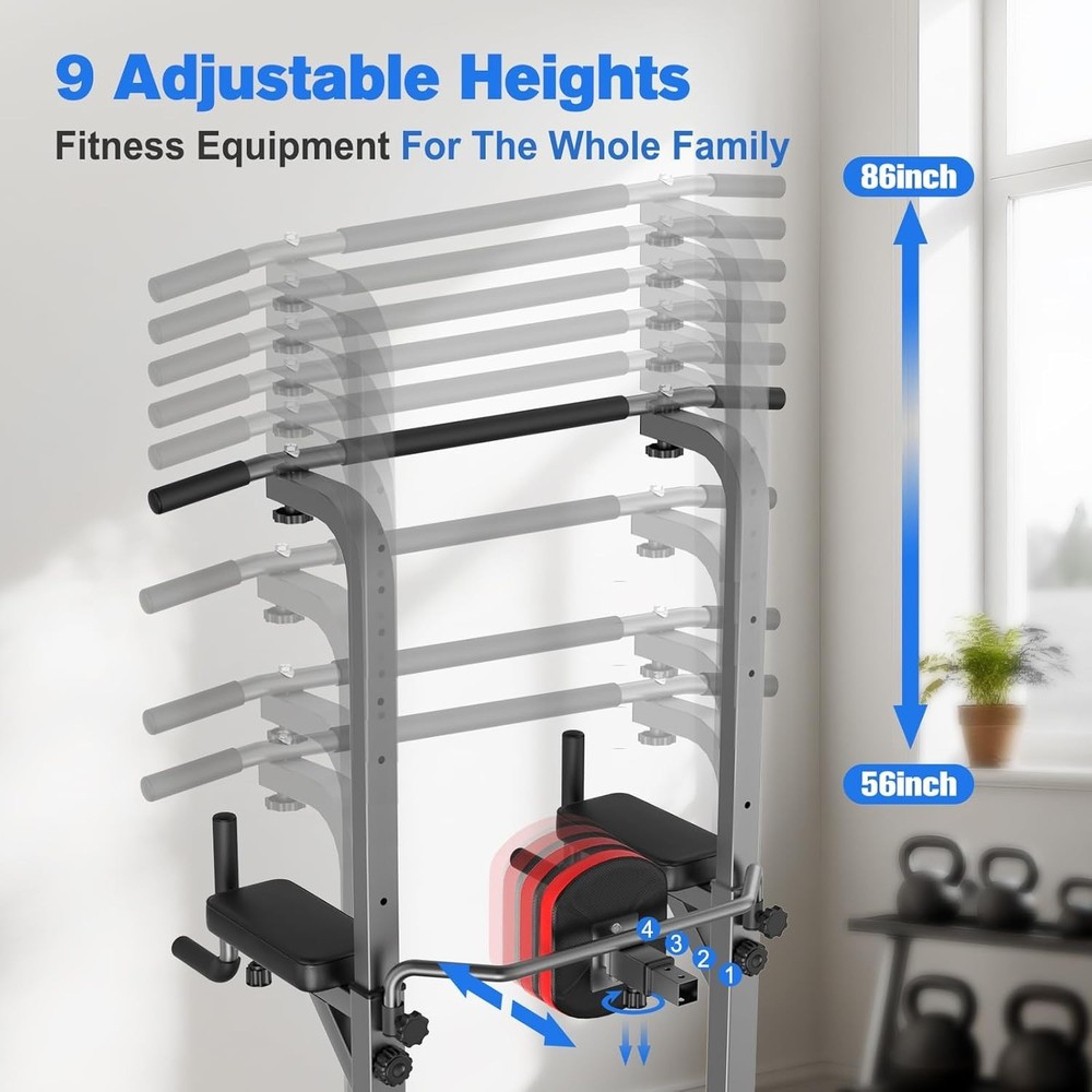 Multifunctional Power Tower Workout Station