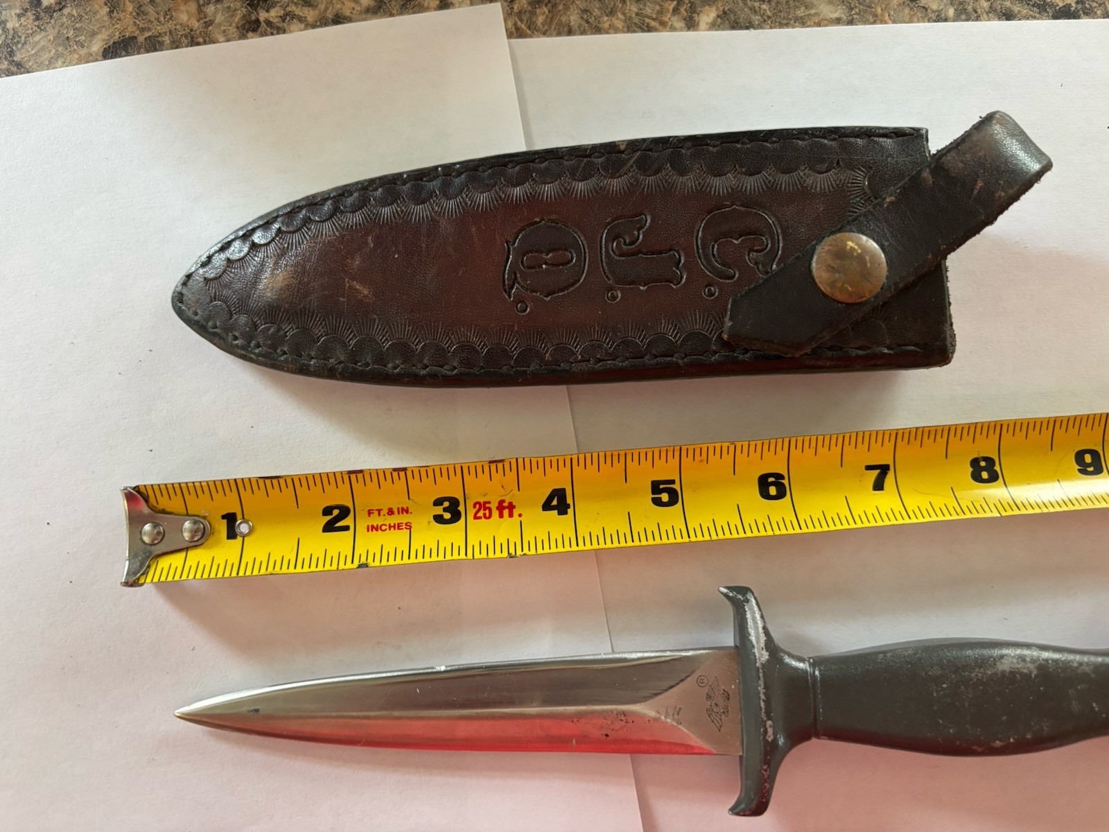 American Blade (AB-27) Vintage Boot Dagger Fixed Blade KnifeW/ Sheath