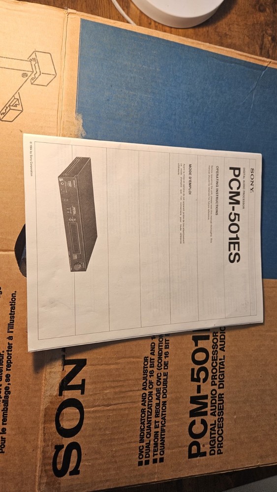 SONY PCM-501 Digital Audio Processor