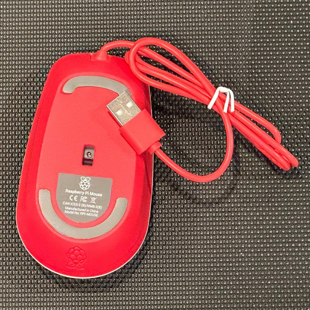 Raspberry Pi Official Wired USB Type A Mouse SC0165 Model: RPI-Mouse