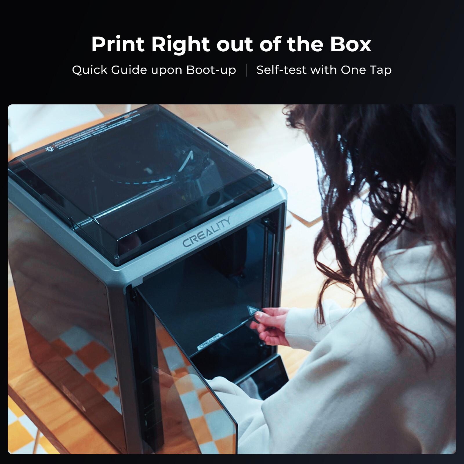 Refurbished Creality K1 3D Printer 600 mm/s High Speed Auto Leveling Dual Fans