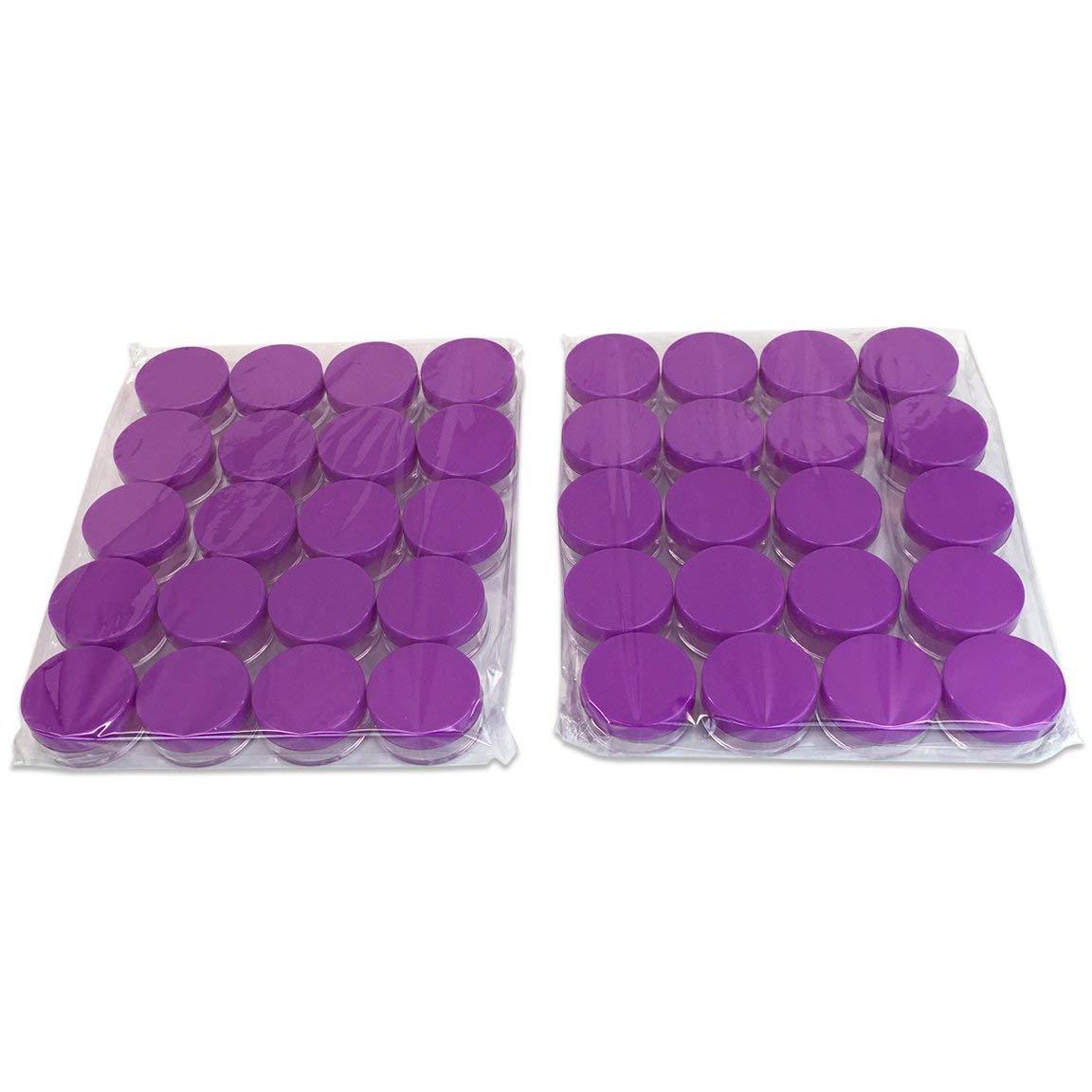 50 Pieces 5 Gram/5ML Plastic Makeup Cosmetic Lotion Cream Sample Jar Containers