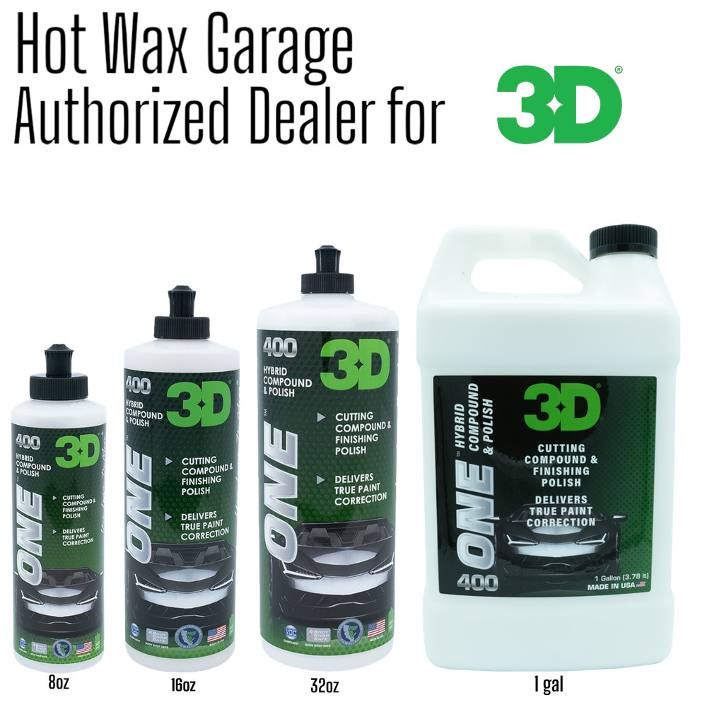 3D One Scratch & Swirl Remover - One Step Paint Correction