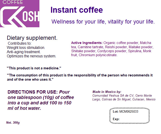 KOSH Soluble Coffee / 300 grs/