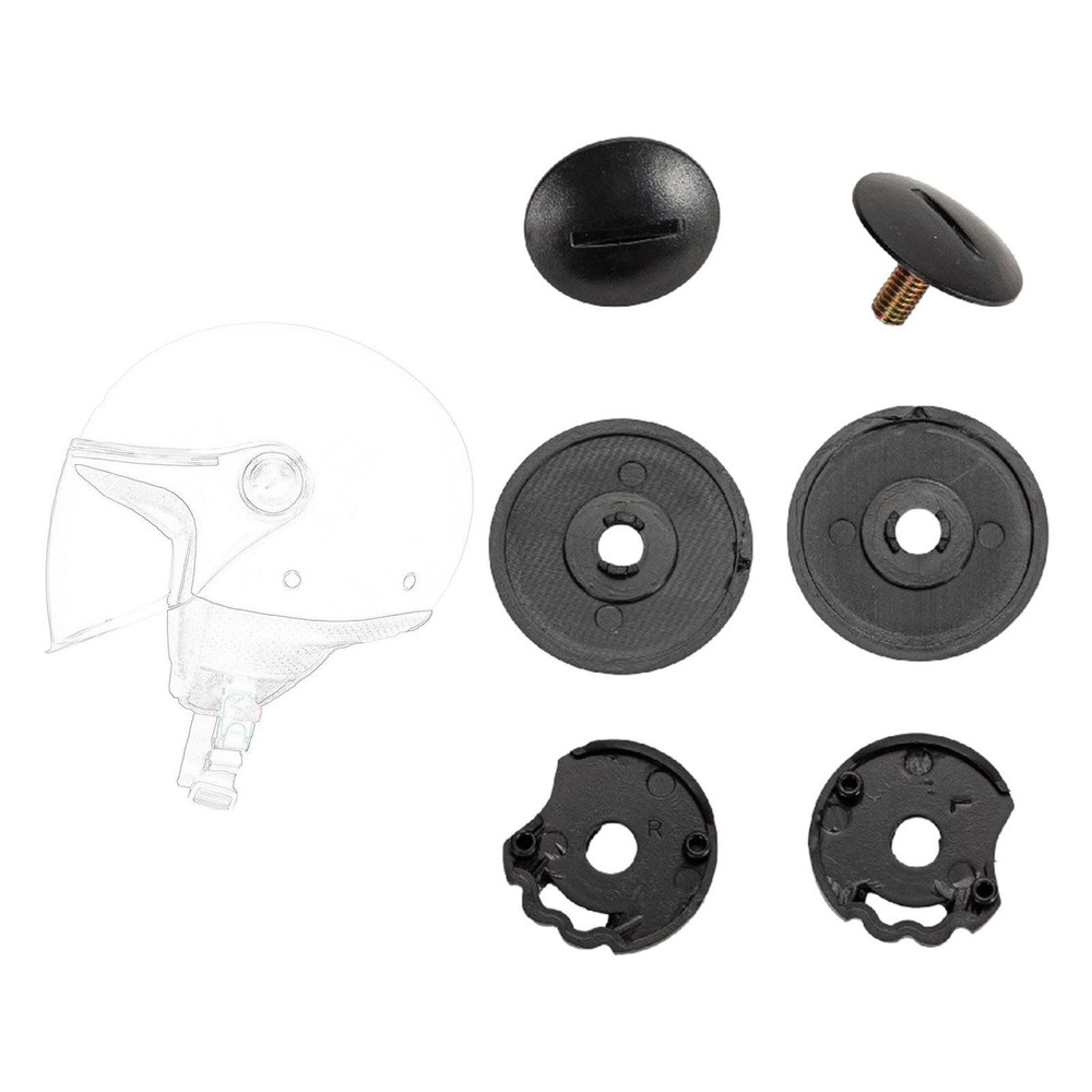 Helmet Lens Base Parts Set Replace Sturdy Practical Wear Resistant Visor Base
