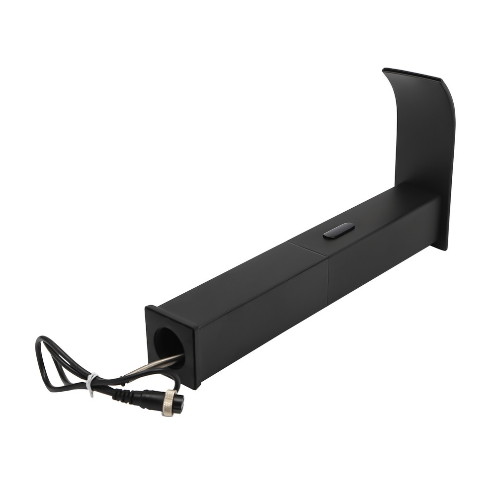 Modern Kitchen Automatic Sensor Faucet Black With Temperature-regulating Valve