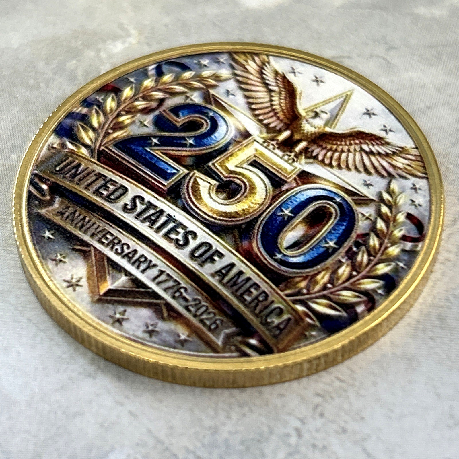 *250TH ANNIVERSARY Bald Eagle* 1776-2026 USA Commemorative Coin Medal