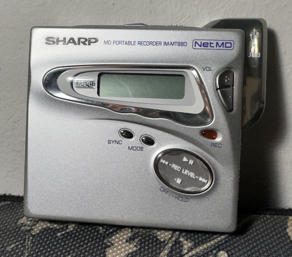 Sharp IM-MT880 Mini Disc Recorder Player Walkman Net MD, AS IS